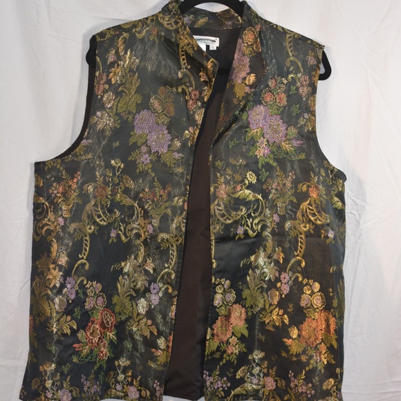 Coldwater Creek Embroidered Vest SZ XL  NWOT - Picture 1 of 4